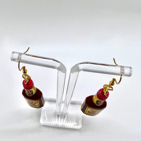 Heinz 57 Sauce Earrings - Steak Hot Sauce Earrings - Mini Brands Earrings - Picture 4 of 7